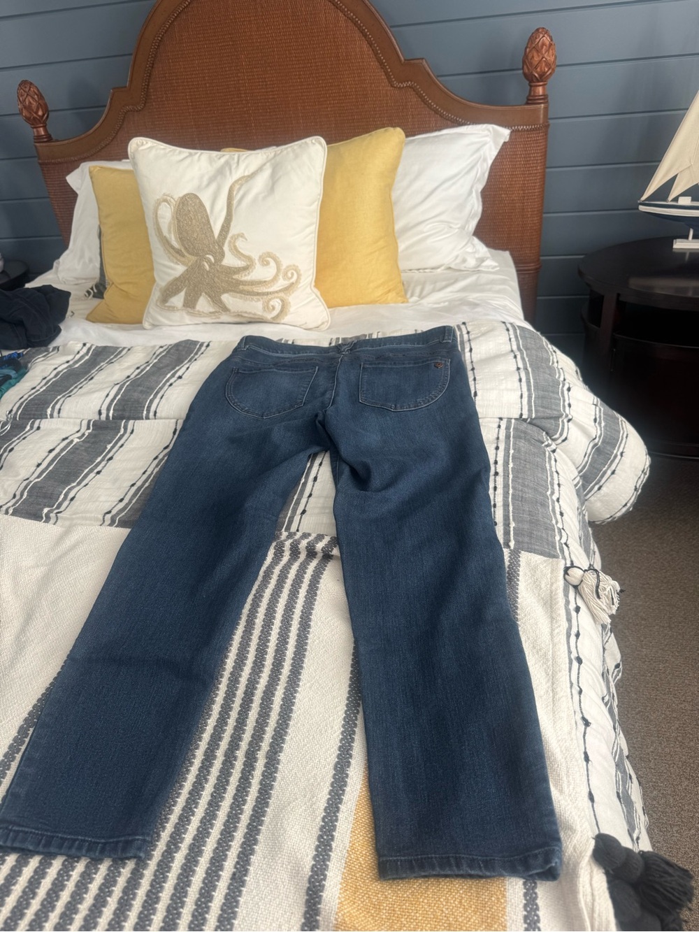 Democracy Navy Straight-Leg Women’s Jeans